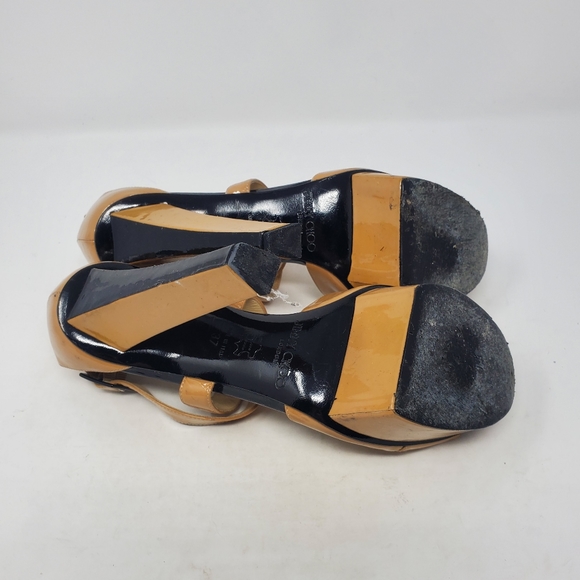 Jimmy Choo Nude Patent Pumps - Picture 8 of 12